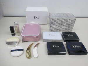 2045F◎化粧品 コスメ 小物まとめ Christian Dior クリスチャンディオール チーク/アイシャドウ/口紅/ポーチ など◎中古