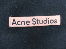 2359FMZ◎Acne Studios アクネストゥディオズ 大判マフラー ストール 黒/ブラック系◎中古_画像4