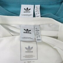 ☆adidas/アディダス 長袖/半袖 Tシャツ グリーン系/ホワイト 3点セット /060_画像3