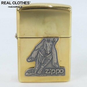 ZIPPO/ジッポー カウボーイ メタル貼り 1994年製 /LPL