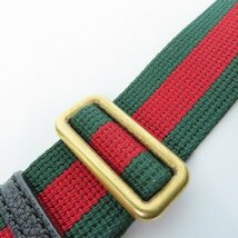 GUCCI/グッチ クルーズコレクション ヴィンテージロゴプリント レザー ベルトバッグ ウエストポーチ ボディバッグ 530412 /080_画像9