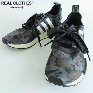 adidas×A BATHING APE/アディダス×アベイシングエイプ NMD R1 BAPE サルカモ柄 BA7325 23 /080