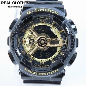 G-SHOCK/Gショック ANALOG-DIGITAL ブラック×ゴールドシリーズ デジアナ GA-110GB-1AJF /000