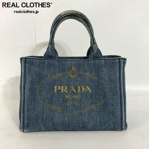 PRADA/プラダ CANAPA/カナパ デニム 2WAY ハンド/ショルダー バッグ 1BG439 /080