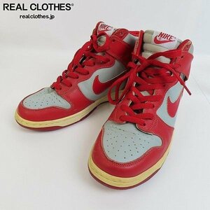 【観賞用】 NIKE/ナイキ DUNK HIGH LE UNLV ULTRAMAN SILVER RED OG ダンク 630335-061/27 /080