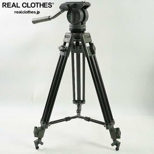 Libec/リーベック TRIPOD T68 ＋ 雲台 F303 セット 業務用 ビデオ カメラ 三脚 ケース付き 同梱×/D4X