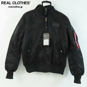 ☆【未使用】ALPHA INDUSTRIES/アルファ インダストリーズ MA-1 D-TEC フード フライトジャケット 183110/515 /M /080