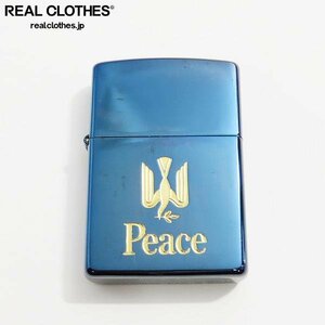 ZIPPO/ジッポー Peace/ピース 懸賞/非売品 ブルーチタン 1998年製 /LPL