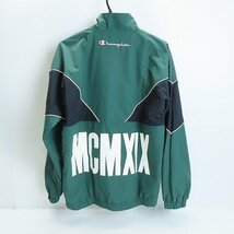 ☆Champion/チャンピオン ナイロンジップアップジャケット グリーン L /060_画像2