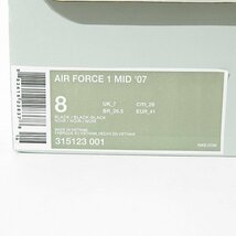 NIKE/ナイキ AIR FORCE 1 MID '07/エア フォース 1 ミッド '07 315123-001/26 /080_画像9
