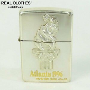 【ジャンク】ZIPPO/ジッポー STERLING SILVER/スターリングシルバー メタル貼り ATLANTA/アトランタオリンピック/1996年製 /LPL