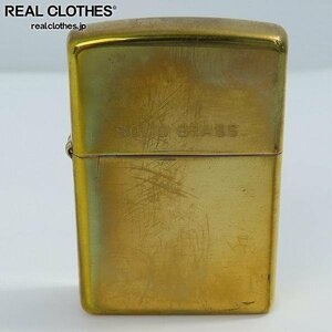 ZIPPO/ジッポー SOLID BRASS 鏡面仕上げ ゴールド 2005年製 /LPL