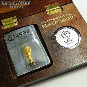 ZIPPO/ジッポー 2002 FIFA WORLD CUP KOREA JAPAN/日韓ワールドカップ メタル貼り 2000年製 /LPL