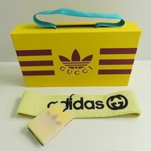 【未使用/JPタグ】adidas x GUCCI/アディダス x グッチ Cotton Sponge Headband/コットン スポンジ ヘッドバンド M /000_画像10