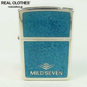 ZIPPO/ジッポー MILD SEVEN/マイルドセブン 懸賞品 ブルーエポ 両面加工 1999年製 /LPL