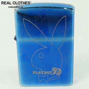 ZIPPO/ジッポー PLAYBOY/プレイボーイ ブルーミラーコーティング 2005年製 /LPL