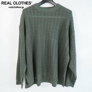 ☆SERACE/セラス Oversize openwork sheer knit SERkn737 L /060