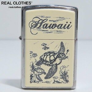 ZIPPO/ジッポー HAWAII sea turtle ハワイ 海亀 プレート貼り14年製 /LPL