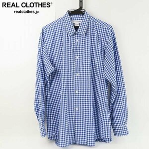 ☆COMME des GARCONS SHIRT/コムデギャルソンシャツ ギンガムチェックシャツ/長袖/ブルー/L /LPL