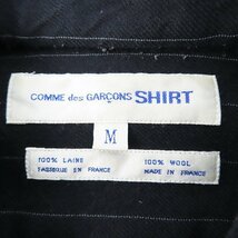 ☆COMME des GARCONS SHIRT/コムデギャルソンシャツ ストライプ ウール シャツ S08020/M /LPL_画像3