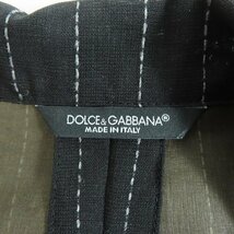 ☆DOLCE&GABBANA/ドルチェアンドガッバーナ ウール/シルク混テーラードジャケット/G2DA7T FR2QN/48 /LPL_画像3