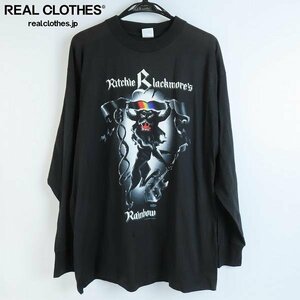 ☆【ジャンク】Ritchie Blackmore's/リッチーブラックモア Rainbow/レインボー 1995 ツアーTシャツ バンT ヴィンテージ L /LPL