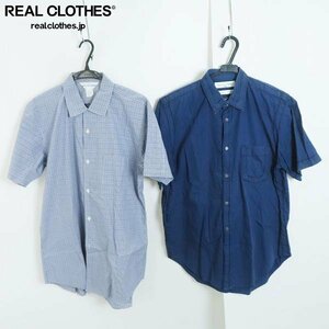 ☆COMME des GARCONS SHIRT/コムデギャルソンシャツ ギンガムチェック/デザインシャツ/半袖 2点セット /000