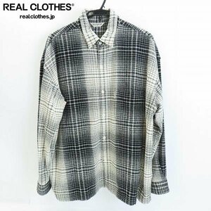 ☆COOTIE PRODUCTIONS/クーティー 22AW Ombre Check Open Collar Pullover L/S Shirt チェック シャツ CTE-22A403/L /060