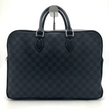 218 ★1円スタート★ 極美品 LOUIS VUITTON ダミエ コバルト ダンディ ブリーフケースMM レザー ビジネスバッグ ルイヴィトン メンズ_画像1