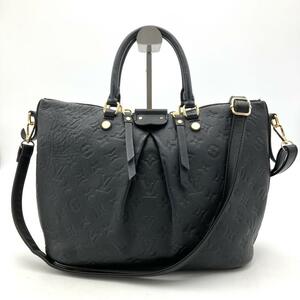 348 ★1円スタート★ 美品 LOUIS VUITTON ルイヴィトン モノグラム アンプラント マザリーヌ MM 2way ショルダーバッグ ブラック