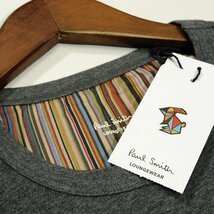 新品 1円～ ポールスミス 長袖カットソー LL 濃灰 マルチストライプ マルチラビット うす手 ロンTシャツ Paul Smith メンズ【2988a】_画像10