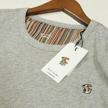 新品 1円～ ポールスミス 長袖カットソー LL グレー マルチストライプ マルチラビット うす手 ロンTシャツ Paul Smith メンズ【2990a】_画像8