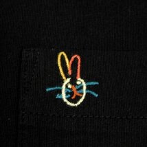 新品 ポールスミス 長袖カットソー L 黒 Paul's Rabbit(ポールズラビット) ロンＴ オーガニックコットン Paul Smith メンズ【2985a】_画像2