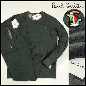  new goods Paul Smith light hand long sleeve cut and sewn & jogger pants M multi st multi rabbit top and bottom setup room wear men's [2991]