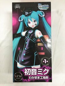 【1円～】【未開封】初音ミク 「初音ミク Project DIVA Arcade Future Tone」 スーパープレミアムフィギュア”初音ミク-わがまま工場長”