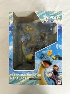 【1円～】G.E.M.シリーズ ポケットモンスター サトシ＆ピカチュウ＆ラプラス 約170mm PVC製 塗装済み完成品フィギュア