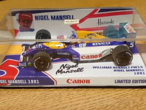 ウィリアムズFW14　N.マンセル　ドライバーフィギュア調整　CAMEL仕様。