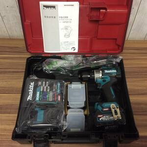 【TH-1299】未使用 makita マキタ 充電式震動ドライバドリル HP001GRDX BL4025×2コ 充電器付 40Vmax