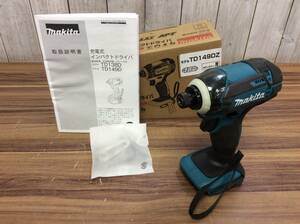 【TH-1255】未使用 makita マキタ 充電式インパクトドライバ TD149DZ 本体のみ 箱入り 18V ブルー