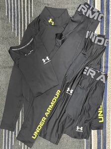 新品未使用 UNDER ARMOUR UAコールドギアアーマー コンプレッション ノベルティ モック シャツストレッチインナー５セット