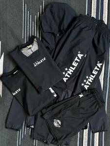 新品 秋冬 NEW MODEL ATHLETA ウインドウォームジャケットサッカートレーニングウェア６セット