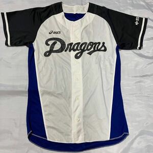 中日ドラゴンズ　レプリカユニフォーム　メンズ　フリーサイズ　プロ野球　ベースボールウェア　シャツ　グッズ　アシックス　NPB