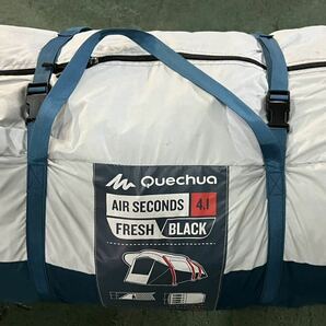 キャンプ テント Quechuaケシュア AIR SECONDS 4.1 FRESH&BLACK 4人用の画像1