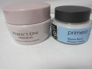 残9割 コスメ パーフェクトワン モイスチャージェル primera Alpine Berry Qatery Cream 2点セット