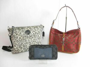 コーチ COACH シグネチャー ショルダーバッグ 長財布等3点 6091 F17988 F22712 レディース