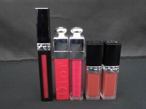 中古 ディオール Dior ディオール アディクト リップ マキシマイザー 007 ラズベリー 等 5点 リップグロス