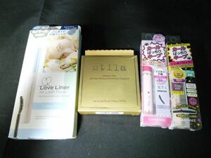 未使用 コスメ CANMAKE マスカラ stila All Over Glimmer/Enlumineur Chatoyant 等4点セット