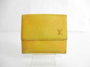 訳あり ルイヴィトン LOUIS VUITTON 財布 長財布 エピ M63489 黄 イエロー