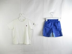 中古 ナイキ フィラ チャンピオン等 Tシャツ パーカー ハーフパンツ等10点 80〜130 キッズ 男の子