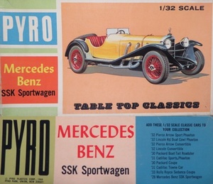 プラモデル 1/32 Pyro 10 - Mercedes Benz SSK Sportwagen